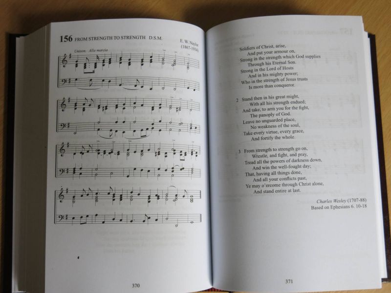 Gresham Books full music hymn book spread