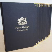 Fettes College Chapel Choir Folders with numbers